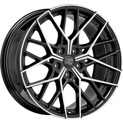 MSW 74 Kevytmetallinen Rengas - 8,5x19 5x120 Kiiltävä Musta - Kevytmetallinen Rengas MSW 74 Kevytmetallinen Rengas - 8,5x19 5x120 Kiiltävä Musta - Kevytmetallinen Rengas