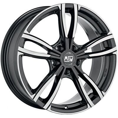 MSW 73 8x19 5x112 Offset 27 Plata Brillante Pulido - Rueda MSW 73 8x19 5x112 Offset 27 Plata Brillante Pulido - Rueda