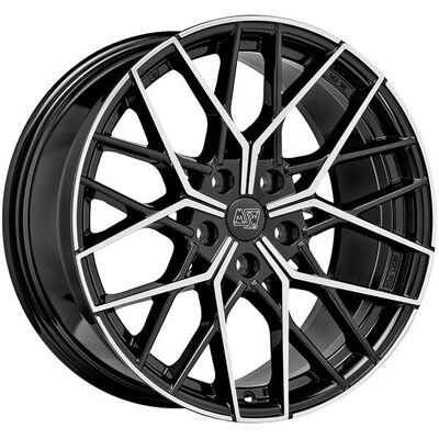 MSW 74 8x19 Zwarte Gepolijste Velg - Auto Accessoires MSW 74 8x19 Zwarte Gepolijste Velg - Auto Accessoires