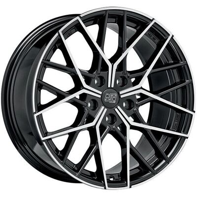 Oz Racing MSW 74 8,5x19 ET30 5x112 Sort Fuldt Poleret Oz Racing MSW 74 8,5x19 ET30 5x112 Sort Fuldt Poleret