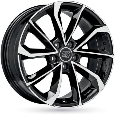 Rueda MSW 42 8x19 5x112 Offset 27mm Negro brillante pulido Rueda MSW 42 8x19 5x112 Offset 27mm Negro brillante pulido