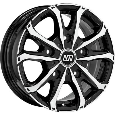 Oz Racing MSW 48 7,5X17 Sort mat bilhjul Oz Racing MSW 48 7,5X17 Sort mat bilhjul