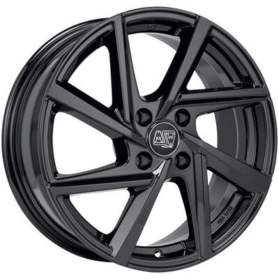 MSW 80-4 Alloy Wheel - 6.5x16 - Glanzend Zwart - voor Citroen/Peugeot MSW 80-4 Alloy Wheel - 6.5x16 - Glanzend Zwart - voor Citroen/Peugeot