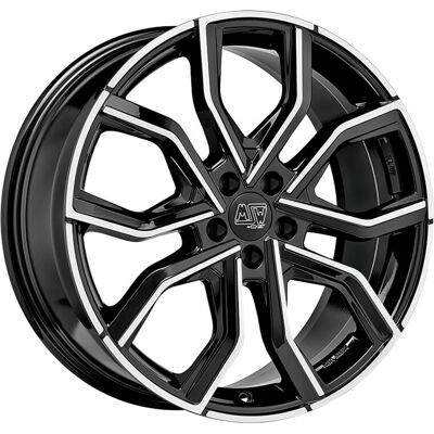 MSW Wheels Alloy Wheel - MSW 41 8x19 5x112 Gloss Black Full Polished - Wheel MSW Wheels Alloy Wheel - MSW 41 8x19 5x112 Gloss Black Full Polished - Wheel