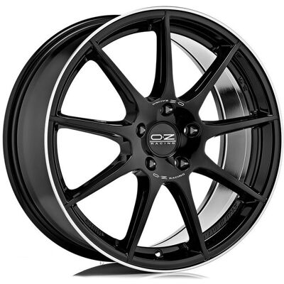 OZ RACING - VELOCE GT - 7,5x17 ET35 - 5x100 GLOSS BLACK DIAMOND LIP Wheel OZ RACING - VELOCE GT - 7,5x17 ET35 - 5x100 GLOSS BLACK DIAMOND LIP Wheel