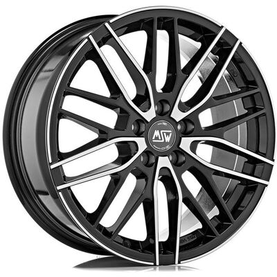 Oz Racing MSW 43 7,5x18 5x100 Musta Kiiltävä - Auton Rengas Oz Racing MSW 43 7,5x18 5x100 Musta Kiiltävä - Auton Rengas
