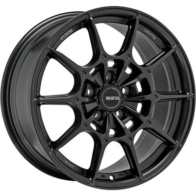 Sparco FF2 Alloy Wheel - 7.5x18 - 5x100 - Matt Black - Mazda 2 Sparco FF2 Alloy Wheel - 7.5x18 - 5x100 - Matt Black - Mazda 2