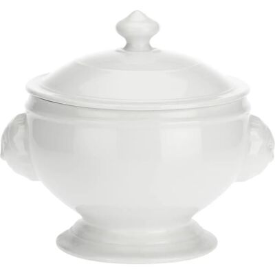 La Porcellana Bianca Tureen de sopa com tampa - 3L - Porcelana Italiana La Porcellana Bianca Tureen de sopa com tampa - 3L - Porcelana Italiana