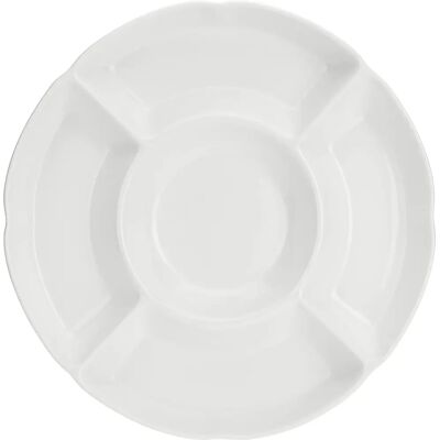 La Porcellana Bianca Convivio runder Snacktablett - Weiß, 31,5 cm La Porcellana Bianca Convivio runder Snacktablett - Weiß, 31,5 cm