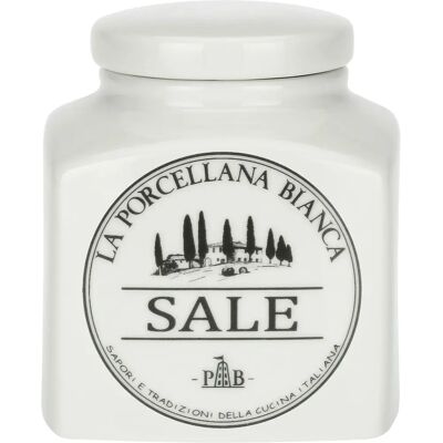 La Porcellana Bianca Conteneur à Sel - 1,1L - Contenant de Sel La Porcellana Bianca Conteneur à Sel - 1,1L - Contenant de Sel
