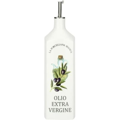 La Porcellana Bianca Modèle - Bouteille d'huile carrée - Blanche - 1 L La Porcellana Bianca Modèle - Bouteille d'huile carrée - Blanche - 1 L
