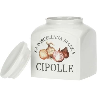 La Porcellana Bianca Conserva Zwiebelbehälter - Weiß - 3.5 L - Vorratsbehälter La Porcellana Bianca Conserva Zwiebelbehälter - Weiß - 3.5 L - Vorratsbehälter