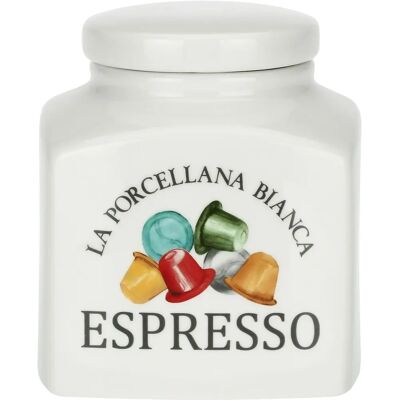 La Porcellana Bianca Conserva Espresso Kapselbehälter - Weiss 1.8 Ltr La Porcellana Bianca Conserva Espresso Kapselbehälter - Weiss 1.8 Ltr