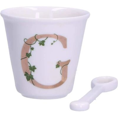 Tasse Espresso La Porcellana Bianca avec Cuillère - 75ml Tasse Espresso La Porcellana Bianca avec Cuillère - 75ml