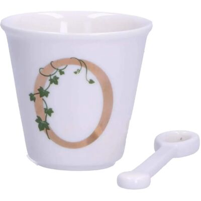 La Porcellana Bianca Tasse Espresso - Motif - Tasse avec Cuillère La Porcellana Bianca Tasse Espresso - Motif - Tasse avec Cuillère