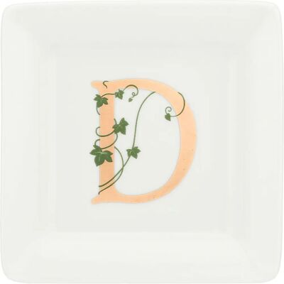 La Porcellana Bianca Assiette Carrée - 10cm, Alphabet, Porcelaine Italienne - Assiette Carrée La Porcellana Bianca Assiette Carrée - 10cm, Alphabet, Porcelaine Italienne - Assiette Carrée