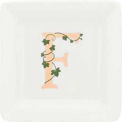 La Porcellana Bianca Assiette Carrée - Alphabet & Design Élégant - Publicité La Porcellana Bianca Assiette Carrée - Alphabet & Design Élégant - Publicité