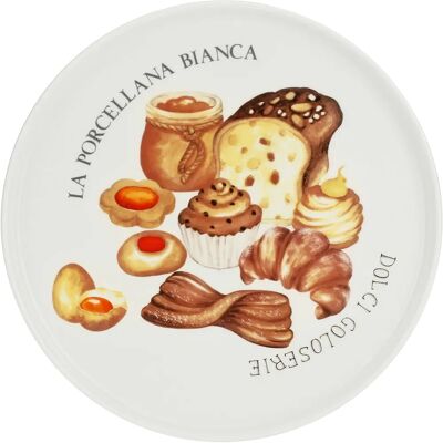 Assiette ronde La Porcellana Bianca 26cm - Vaisselle rustique Assiette ronde La Porcellana Bianca 26cm - Vaisselle rustique
