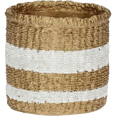 Rituali Domestici Rustykalny pokrowiec na doniczkę - H211200011 Rituali Domestici Rustykalny pokrowiec na doniczkę - H211200011