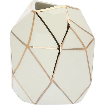Rituali Domestici H208100021 - Geometryczny wazon z porcelany - Dekoracje świąteczne Rituali Domestici H208100021 - Geometryczny wazon z porcelany - Dekoracje świąteczne