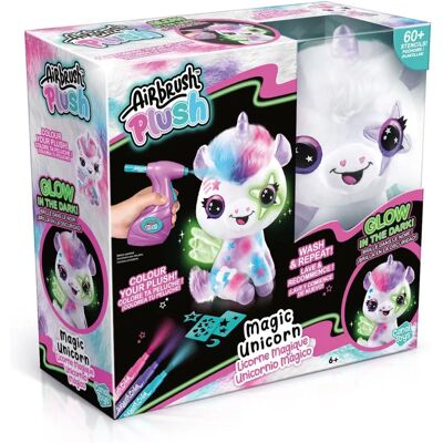 Rocco Giocattoli Airbrush Plüsch-Einhorn - Leuchtendes & Kreativset Rocco Giocattoli Airbrush Plüsch-Einhorn - Leuchtendes & Kreativset