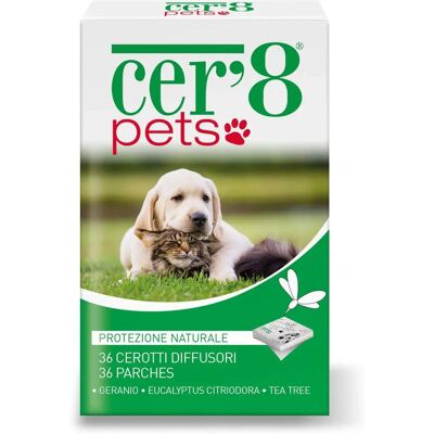 Larus Pharma Cer'8 Pets Cerotti Repellenti Zanzare - 36 pezzi Larus Pharma Cer'8 Pets Cerotti Repellenti Zanzare - 36 pezzi