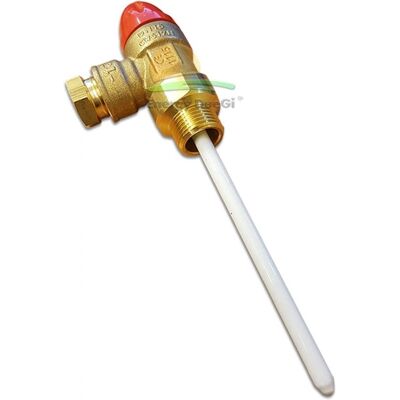 Valvola di sicurezza TIEMME ø15 - Pressione & Temperatura per impianti solari Valvola di sicurezza TIEMME ø15 - Pressione & Temperatura per impianti solari