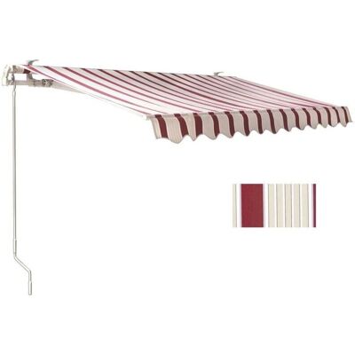 Toldo de barra cuadrada manual de San Giorgio - 3x2m - Resistente a la intemperie Toldo de barra cuadrada manual de San Giorgio - 3x2m - Resistente a la intemperie