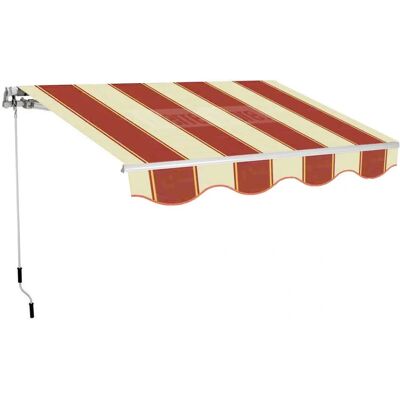 Toldo de barra cuadrada manual de San Giorgio - 3x2m - Resistente a la intemperie Toldo de barra cuadrada manual de San Giorgio - 3x2m - Resistente a la intemperie