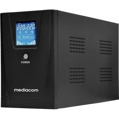 Mediacom M-UPS851D Gruppo di continuità line-interattivo - 0,8 kVA - 2 prese Mediacom M-UPS851D Gruppo di continuità line-interattivo - 0,8 kVA - 2 prese