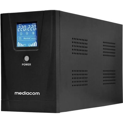 Mediacom M-UPS1301D Alimentation sans interruption - 1.3 kVA, 720 W, 3 Prises - Publicité Mediacom M-UPS1301D Alimentation sans interruption - 1.3 kVA, 720 W, 3 Prises - Publicité
