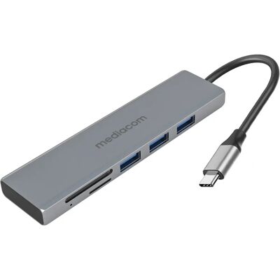 Mediacom MD-C302 Hub USB 3.2 en Aluminium - Interface Hub - Publicité Mediacom MD-C302 Hub USB 3.2 en Aluminium - Interface Hub - Publicité