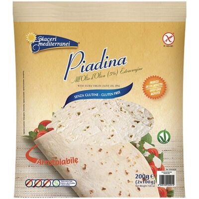 Eurospital Piaceri Mediterranei Olio di Oliva 200g - Piadina Senza Glutine Eurospital Piaceri Mediterranei Olio di Oliva 200g - Piadina Senza Glutine
