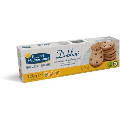 Biscotti Dobloni Nocciola Cacao Senza Glutine - Snack Biscotti Dobloni Nocciola Cacao Senza Glutine - Snack