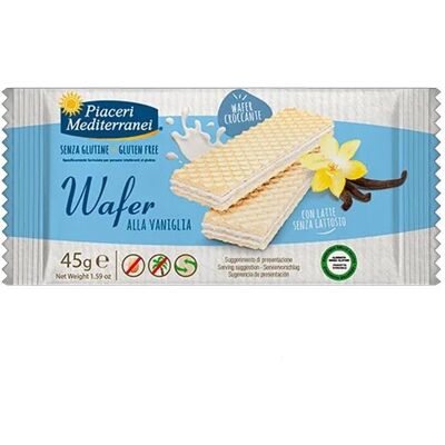 Eurospital Piaceri Mediterranei Wafers alla Vaniglia 45g - Croccanti e Sani Eurospital Piaceri Mediterranei Wafers alla Vaniglia 45g - Croccanti e Sani