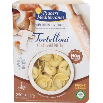 Eurospital Spa Piaceri Mediterranei Tortelloni con Funghi Porcini - Senza glutine 250g Eurospital Spa Piaceri Mediterranei Tortelloni con Funghi Porcini - Senza glutine 250g