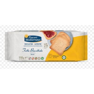 Eurospital Spa Piaceri Mediterranei Fette Biscottate Senza Glutine - 110g Eurospital Spa Piaceri Mediterranei Fette Biscottate Senza Glutine - 110g