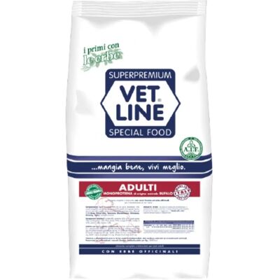 Vetline Bufalo per Cani Adulti - Monoproteico, Olistico, Senza Additivi Artificiali Vetline Bufalo per Cani Adulti - Monoproteico, Olistico, Senza Additivi Artificiali