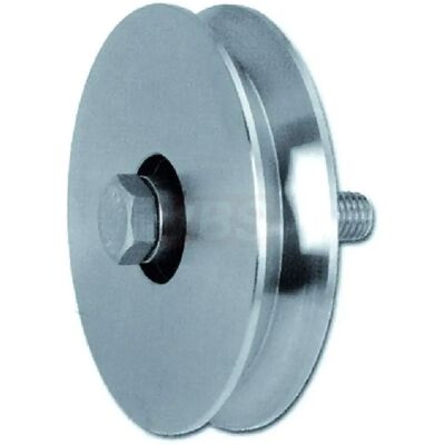 COMUNELLO - Rueda de acero para puertas - Ranura V, 80mm, 300kg COMUNELLO - Rueda de acero para puertas - Ranura V, 80mm, 300kg