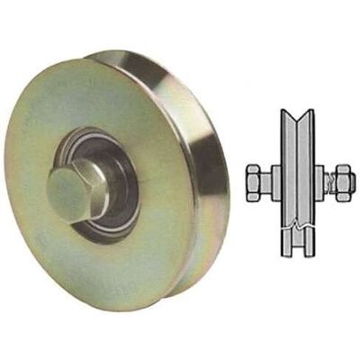 COMUNELLO FC305 - Rueda para canceles - Ranura en V - Acero COMUNELLO FC305 - Rueda para canceles - Ranura en V - Acero