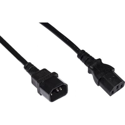 Link Accessori LKIEC18 Câble d’alimentation - C14 à C13 - 1,8 m - Noir Link Accessori LKIEC18 Câble d’alimentation - C14 à C13 - 1,8 m - Noir