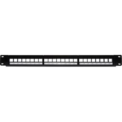 Link Accessori LKPV24 Patch Panel 24 Portar 1U Svart Link Accessori LKPV24 Patch Panel 24 Portar 1U Svart