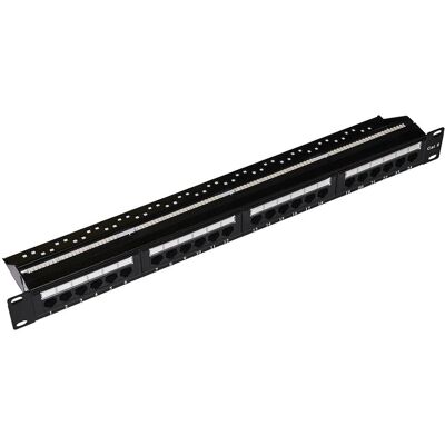 Link Accessories LKP5E24U Panel patch - 19 hüvelykes 24-portos Cat5e UTP nem árnyékolt Link Accessories LKP5E24U Panel patch - 19 hüvelykes 24-portos Cat5e UTP nem árnyékolt