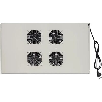 Panneau de Ventilateurs pour Rack Link - Gris - 4 Ventilateurs - 42U - Câble 1.8m - Montage au plafond Panneau de Ventilateurs pour Rack Link - Gris - 4 Ventilateurs - 42U - Câble 1.8m - Montage au plafond
