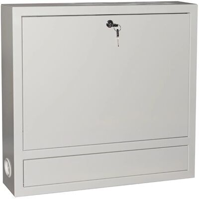Link Wall-mounted Lockable Metal Notebook Cabinet - White Link Wall-mounted Lockable Metal Notebook Cabinet - White