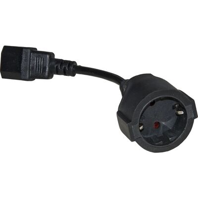 Link Accessori LKADSK Voedingsadapter - C14, Europlug, Zwart Link Accessori LKADSK Voedingsadapter - C14, Europlug, Zwart