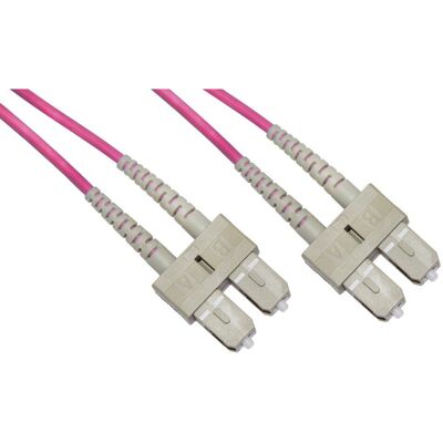 LINK Cable de fibra óptica SC a SC Dúplex OM4 50/125 30 m LINK Cable de fibra óptica SC a SC Dúplex OM4 50/125 30 m