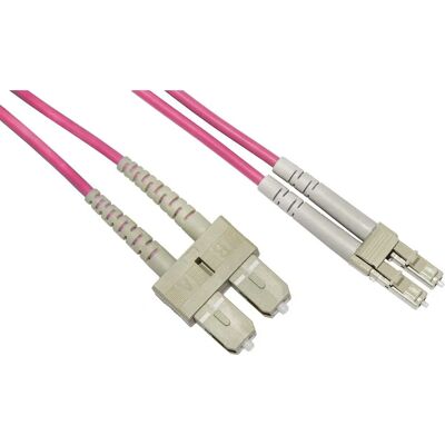 LINK Cable de fibra óptica LC a SC dúplex OM4 50/125 - Cable de fibra óptica LINK Cable de fibra óptica LC a SC dúplex OM4 50/125 - Cable de fibra óptica