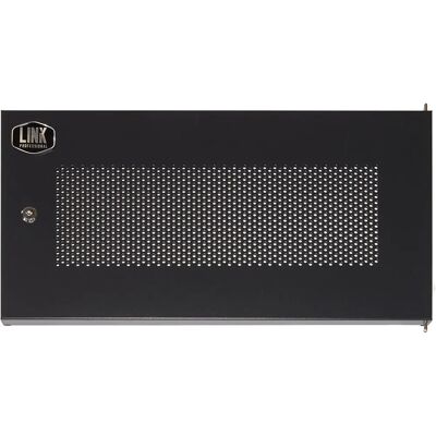 Porte de Rack Perforée en Métal Link LKDOOR6UFN - 6U Noir Porte de Rack Perforée en Métal Link LKDOOR6UFN - 6U Noir