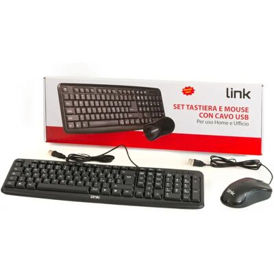 Link Marque Kit - Clavier et Souris Sans Fil - Publicité Link Marque Kit - Clavier et Souris Sans Fil - Publicité